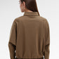 Ginny Batwing Crop Shirt - Brown