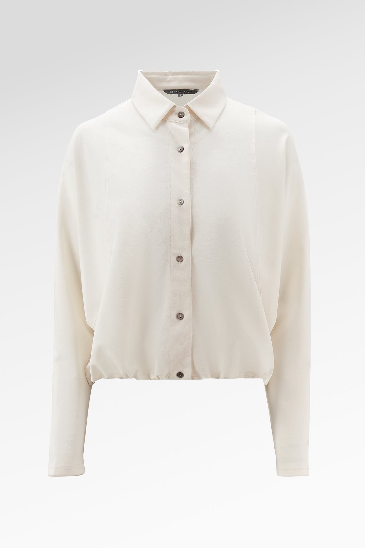 Ginny Batwing Crop Shirt - Vanilla