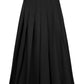 Greta Pleated Skirt - Black