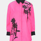 Griselda Embroidery Shirt - Pink