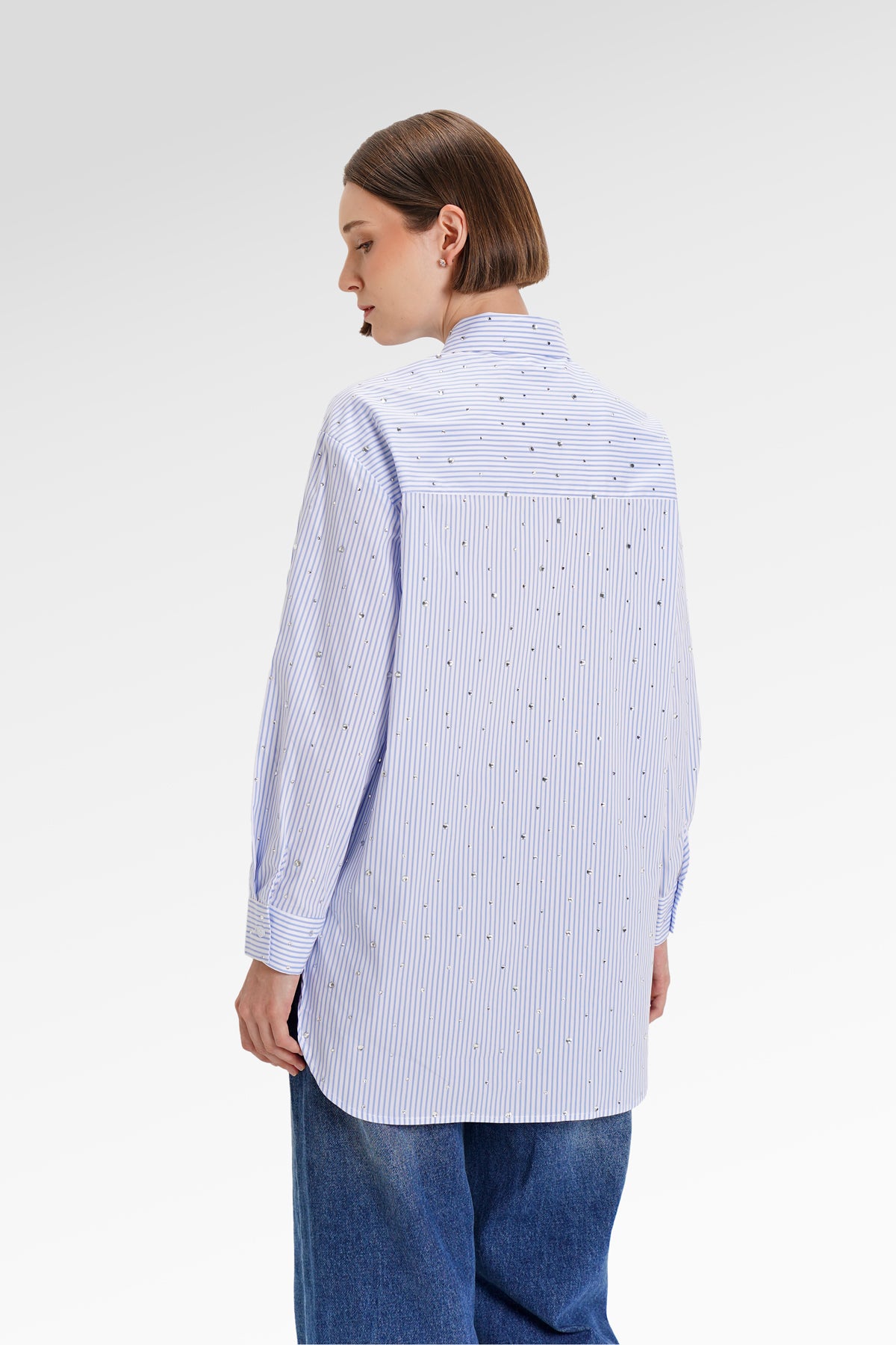 Hailey Pearl Shirt - Blue