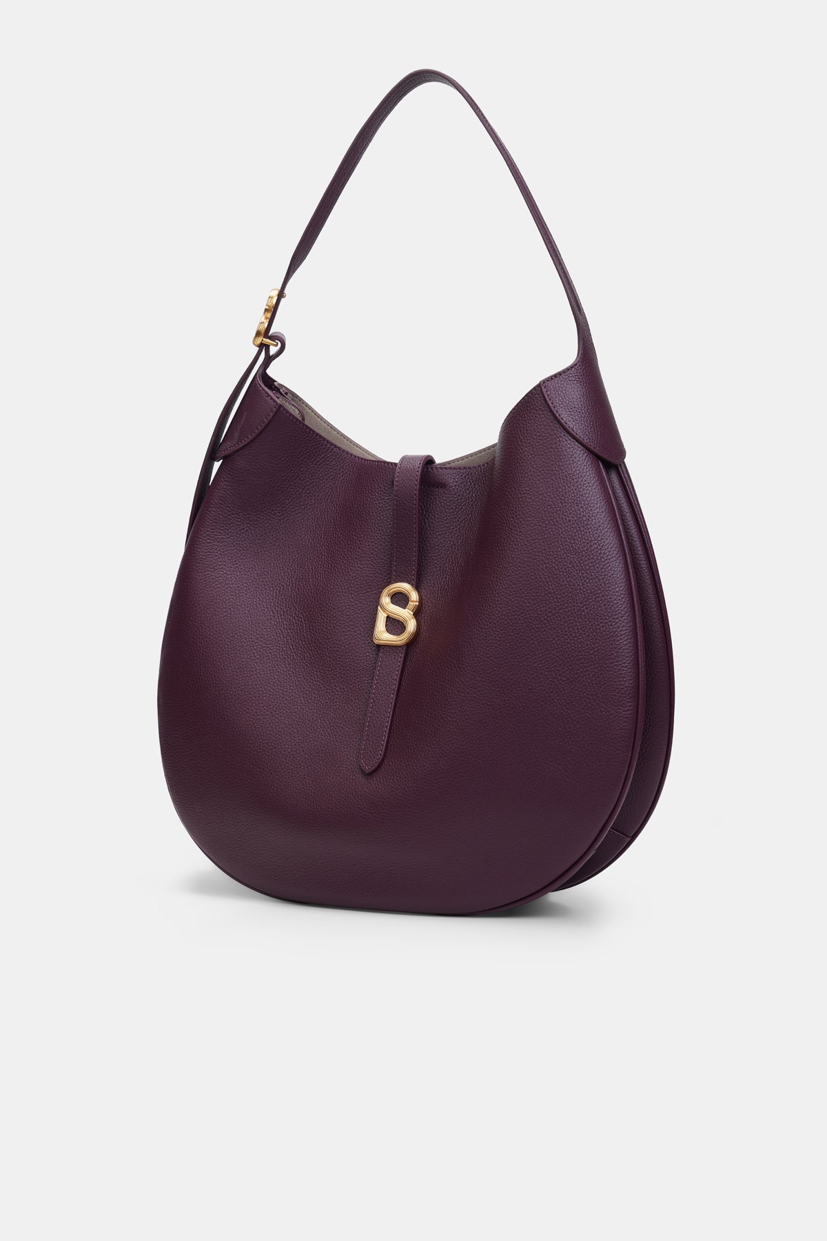 Halo Hobo Bag - Burgundy