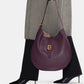 Halo Hobo Bag - Burgundy