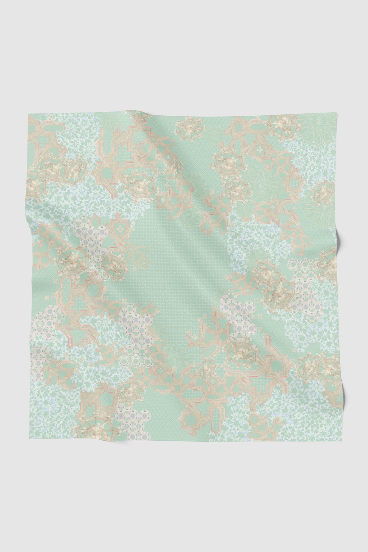 Haramain 2 Satin Square - Jade