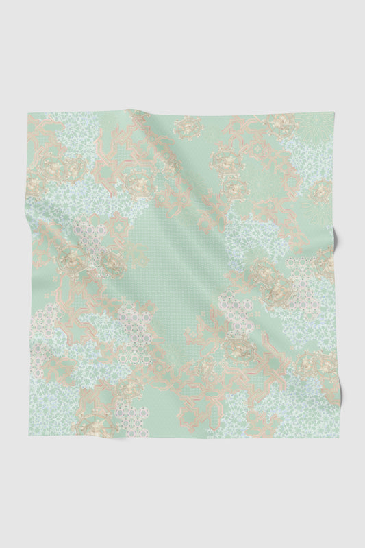 Haramain 2 Satin Square - Jade