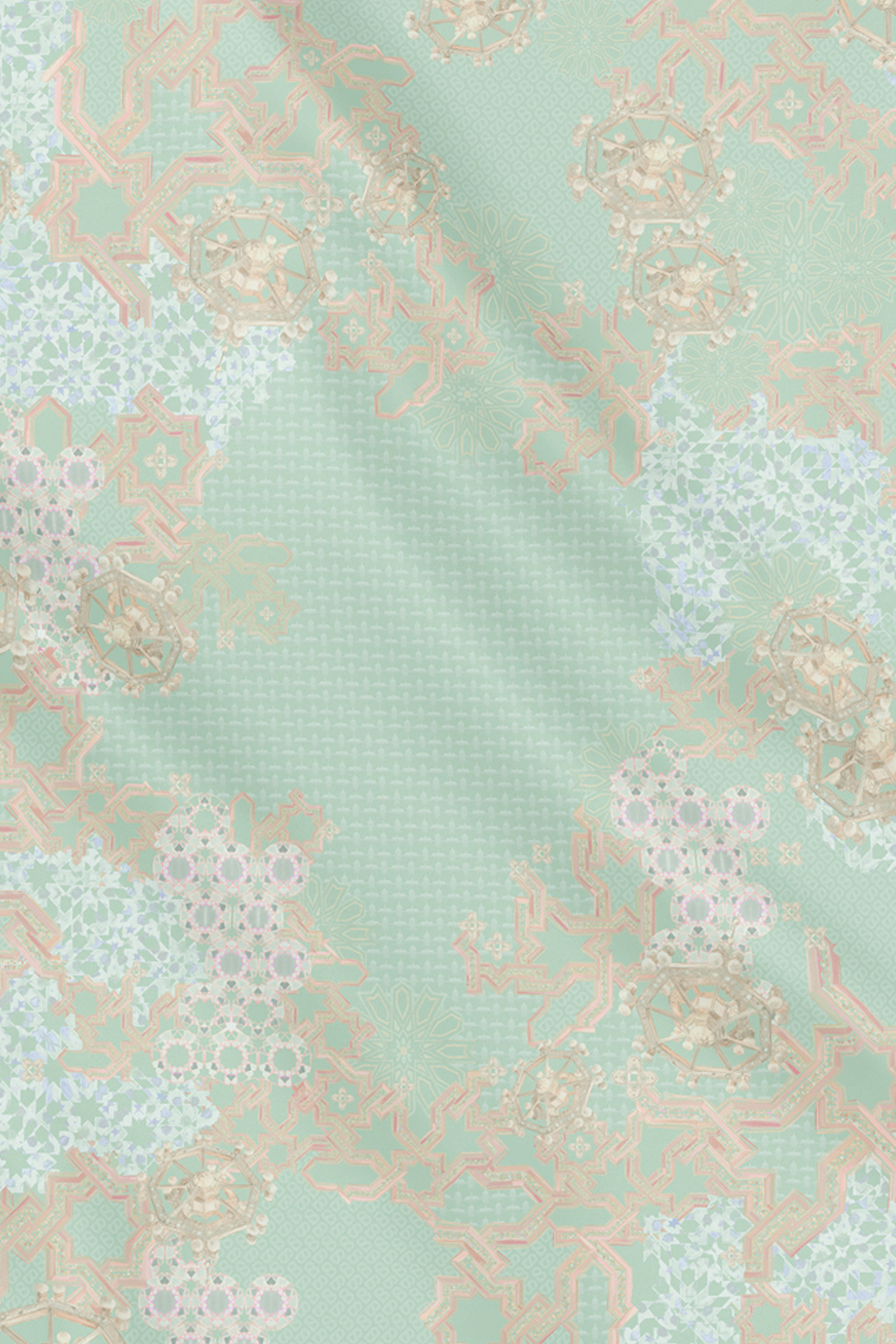 Haramain 2 Satin Square - Jade