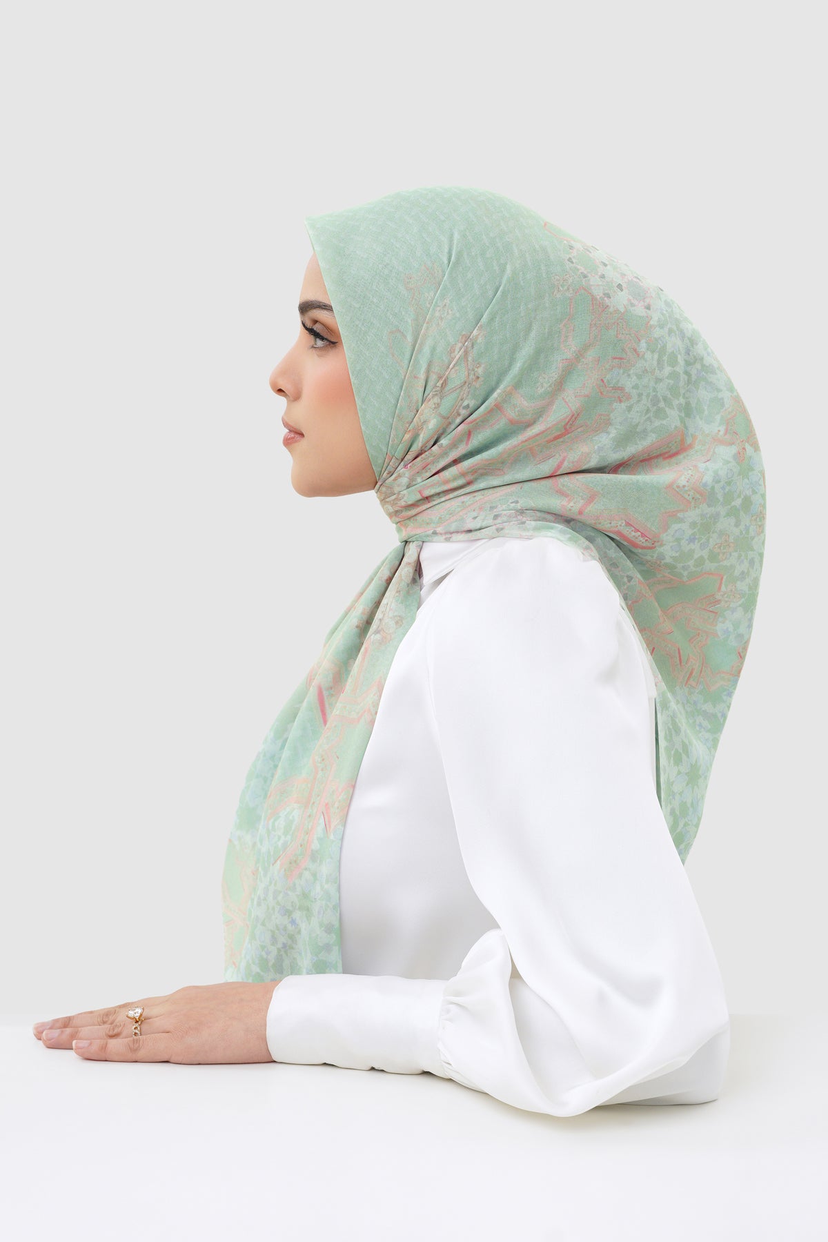 Haramain 2 Voile Square - Jade