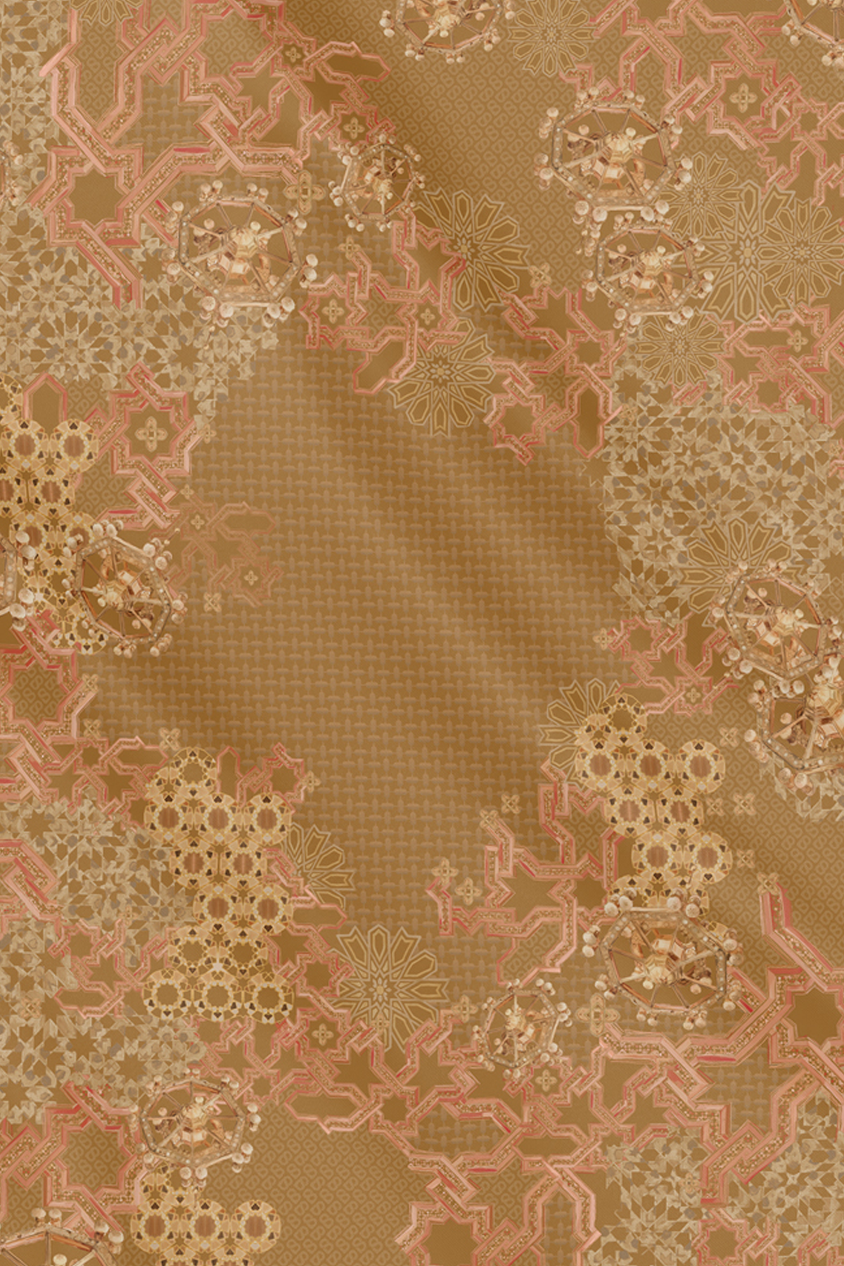 Haramain 2 Voile Square - Sandalwood