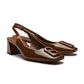 Jane Slingback Pump - Brown