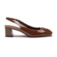 Jane Slingback Pump - Brown