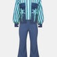 Jeniva Set Crop Jacket - Naval Blue