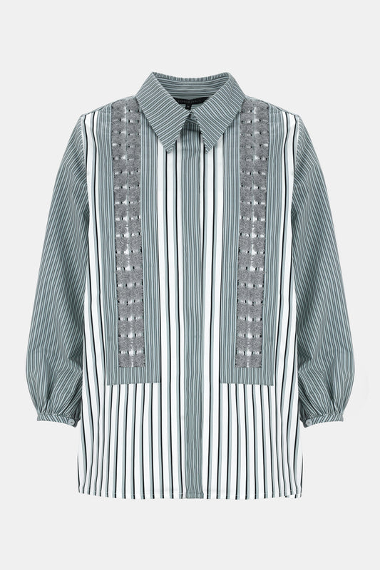 Karalyn Lace Shirt - Grey