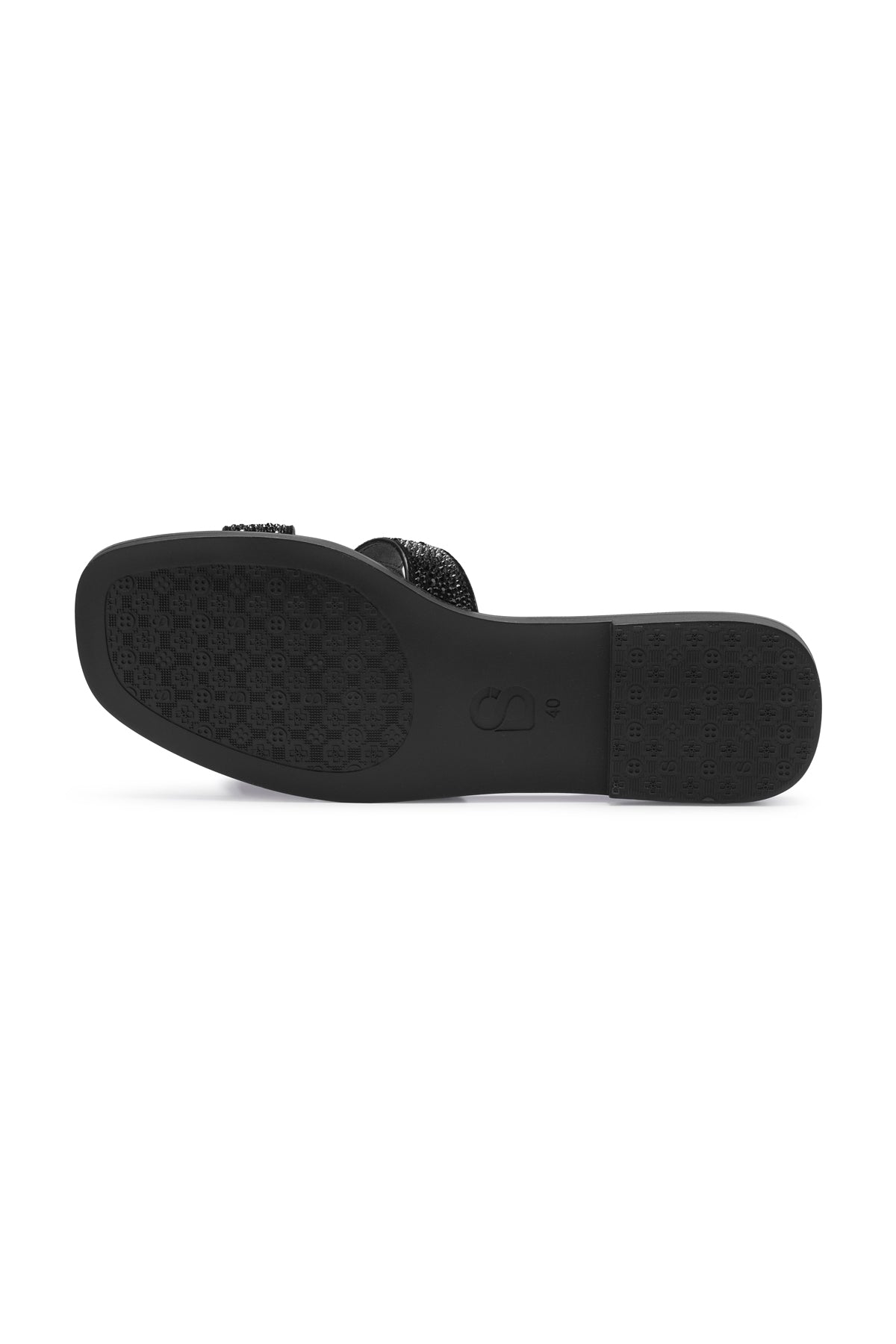 Kefi Sandal with Crystal - Black