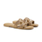 Kefi Sandal with Crystal - Gold