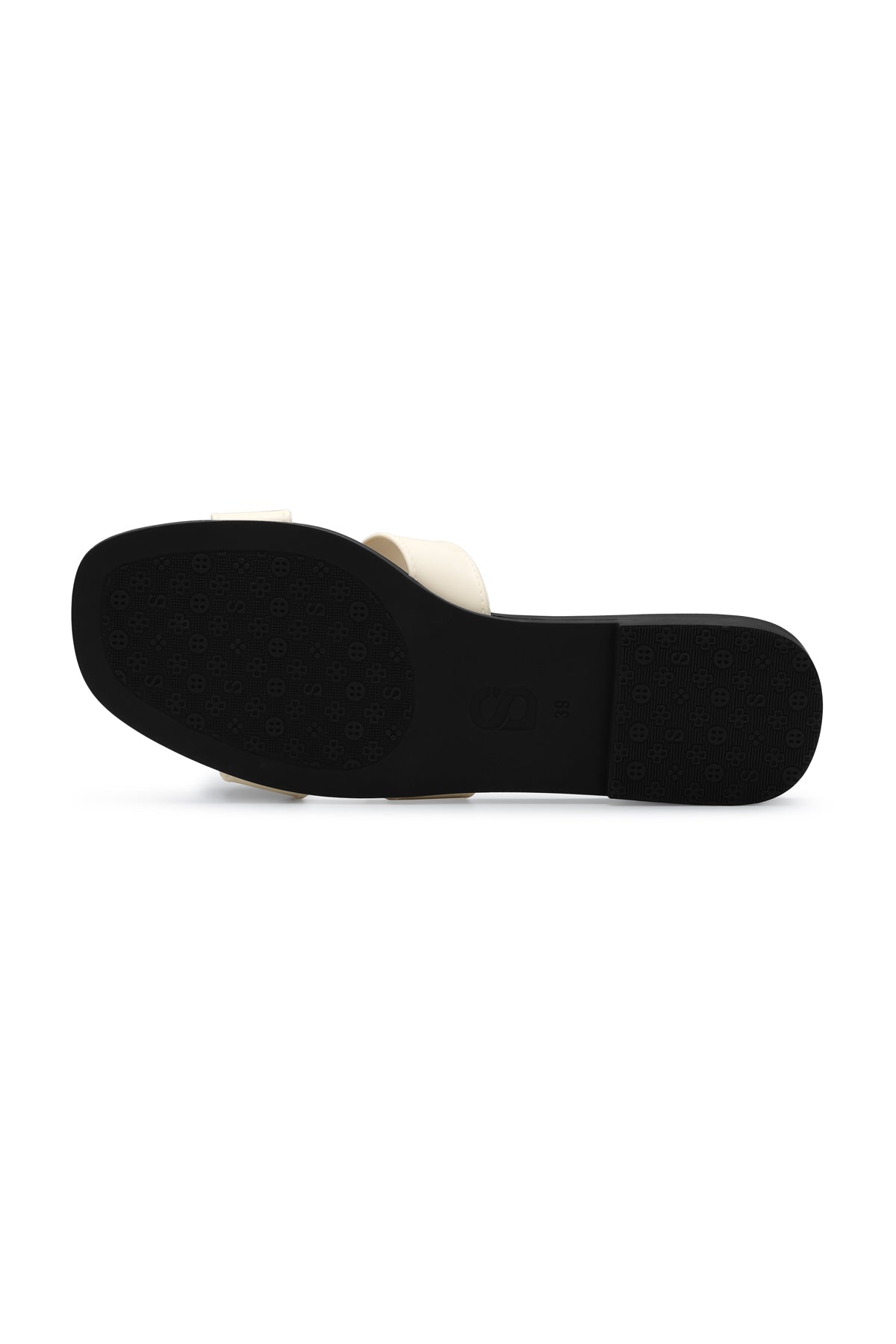 Kefi Slide Sandal - White Black