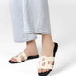 Kefi Slide Sandal - White Black