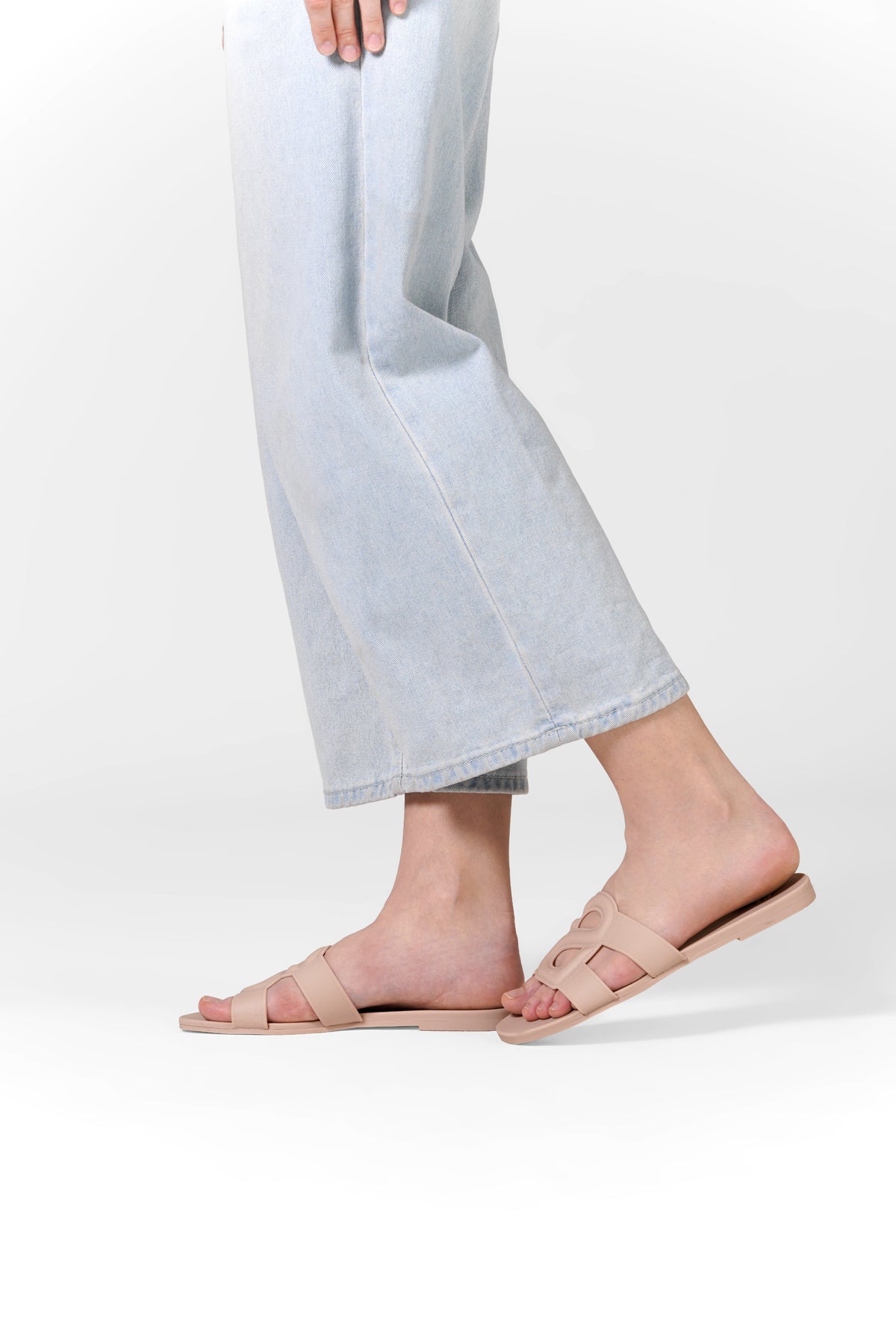 Kefi Slide Sandal - Nude Pink