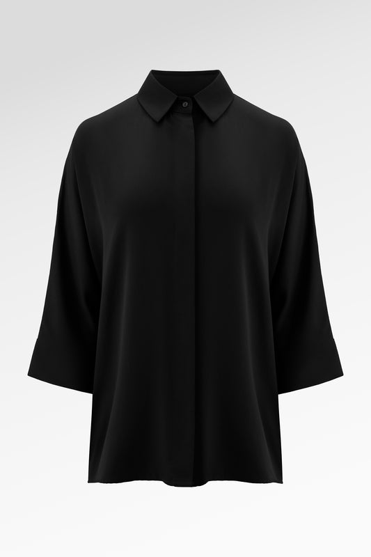 Kyla Oversize Shirt - Black