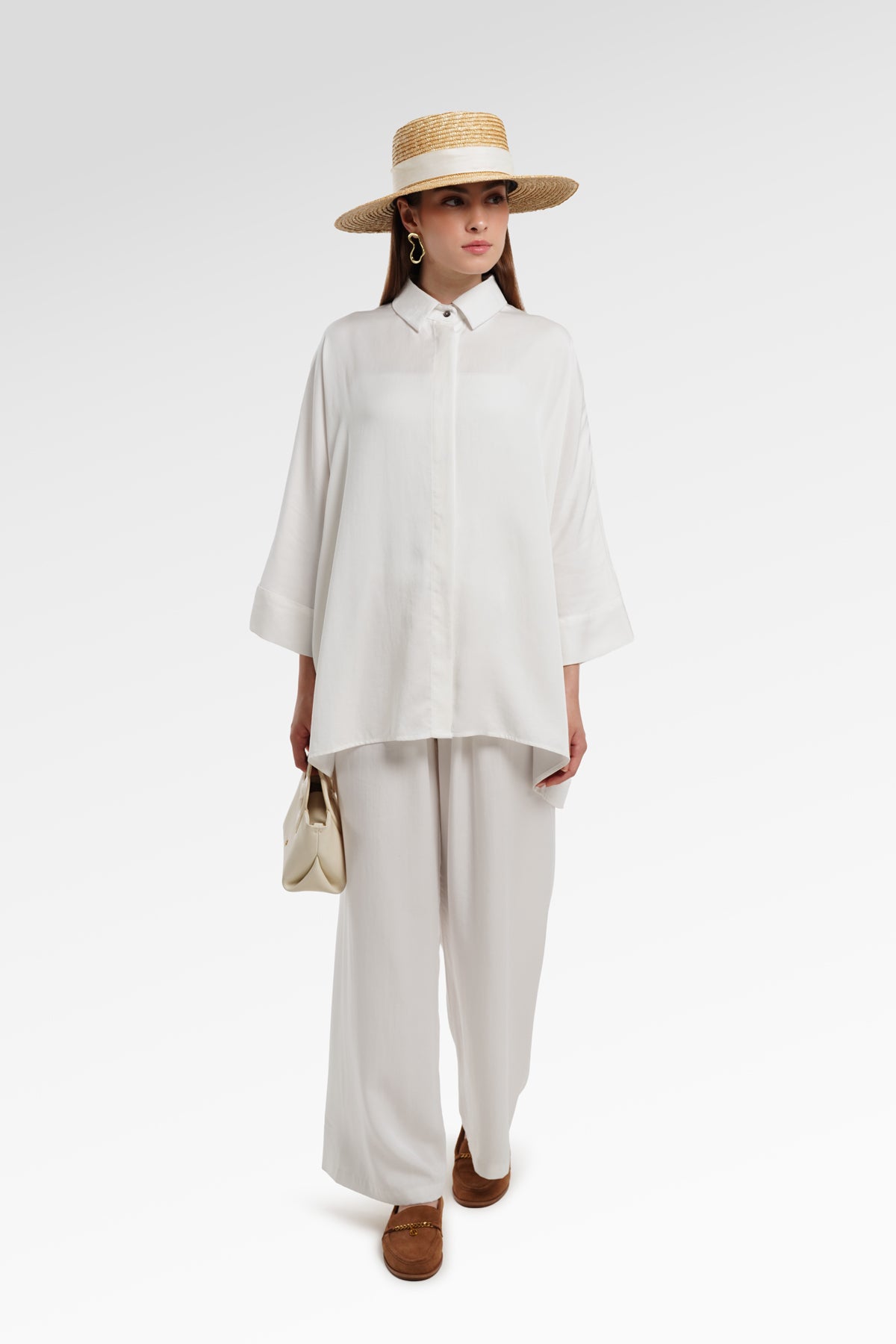 Kyla Oversize Shirt - Ivory
