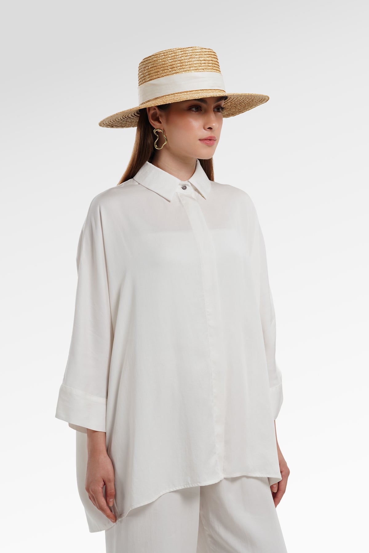 Kyla Oversize Shirt - Ivory