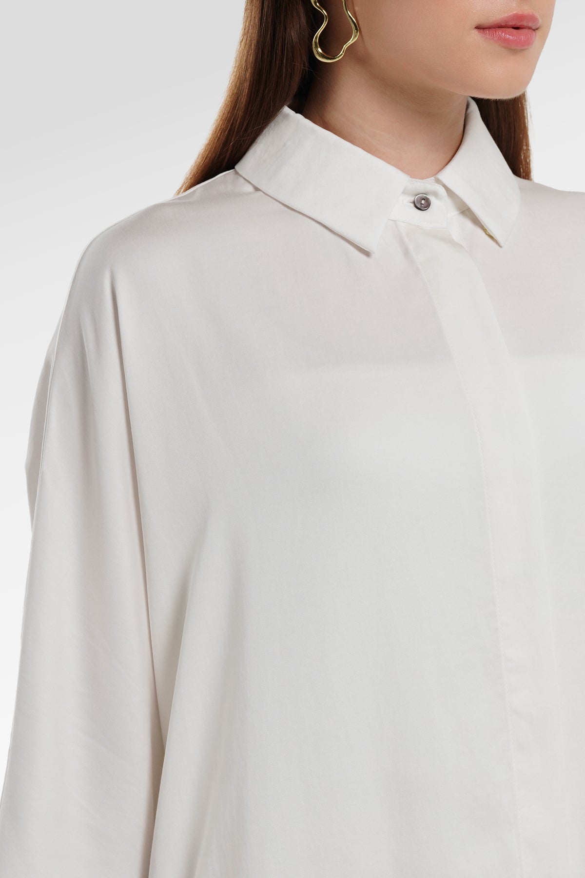 Kyla Oversize Shirt - Ivory