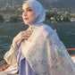 Como Satin Shawl - Lake