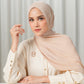 Tapis Satin Jacquard Shawl - Light Taupe