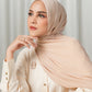 Tapis Satin Jacquard Shawl - Light Taupe