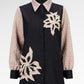 Lana Embroidery Shirt - Blush Black