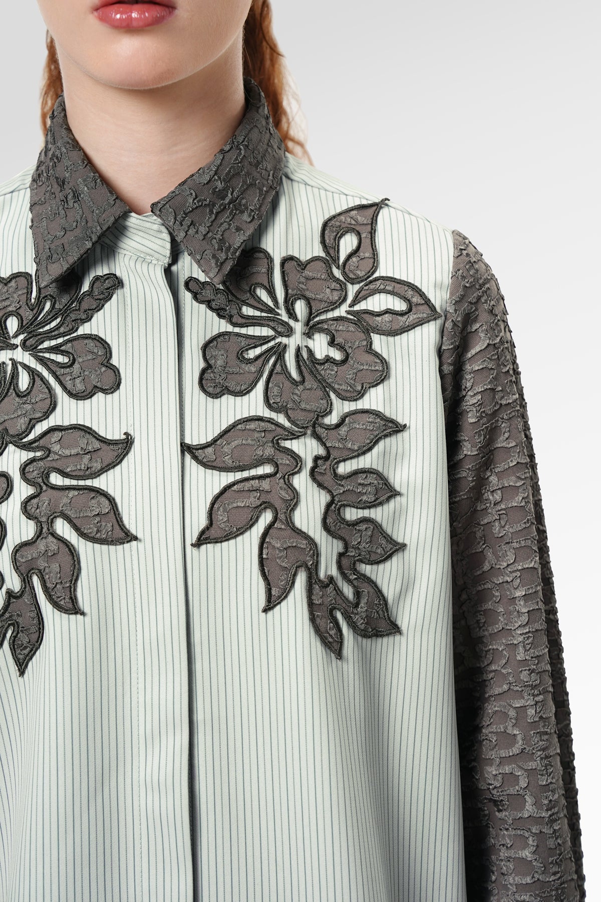 Lana Embroidery Shirt - Mocha Truffle