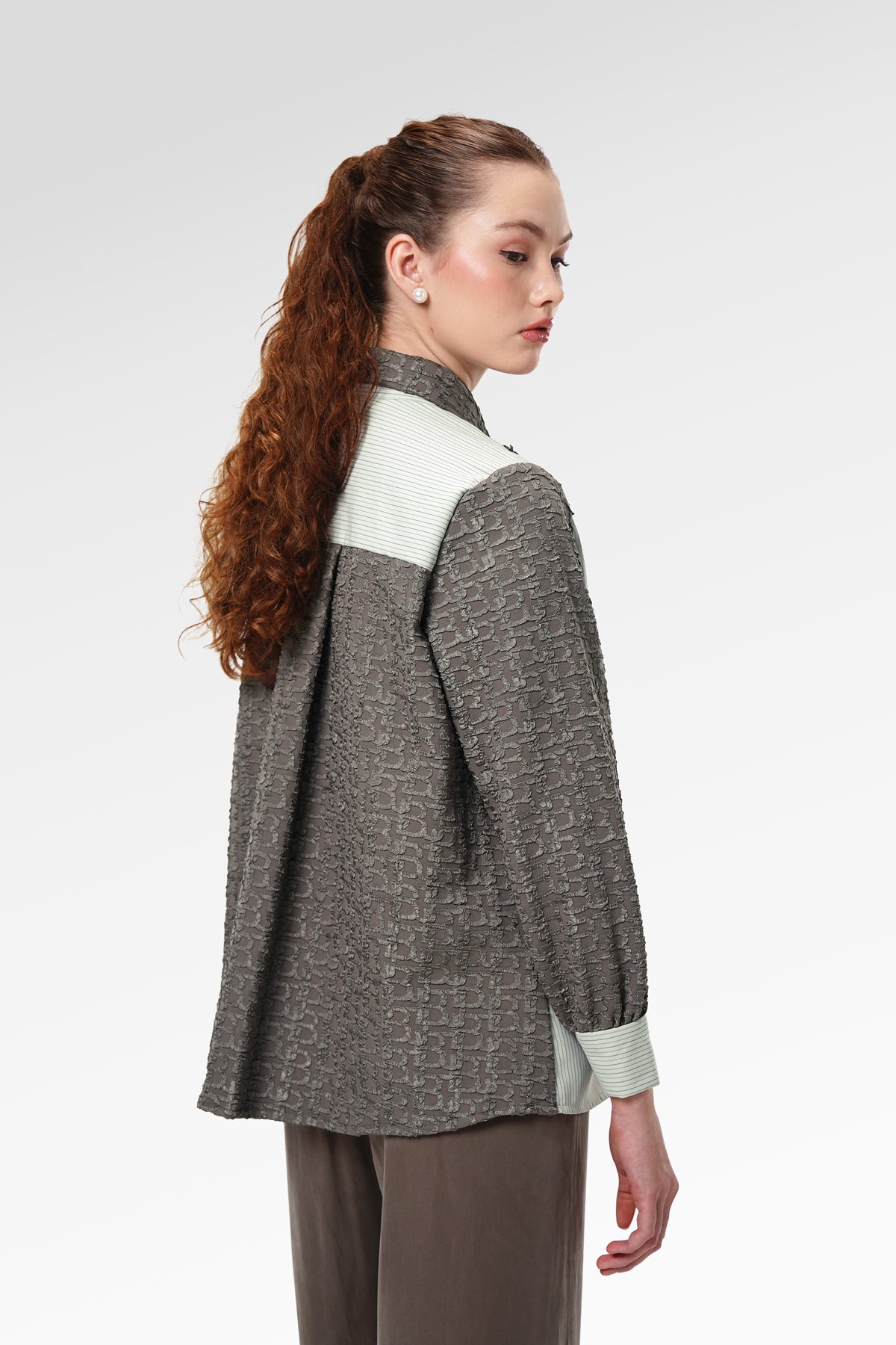 Lana Embroidery Shirt - Mocha Truffle