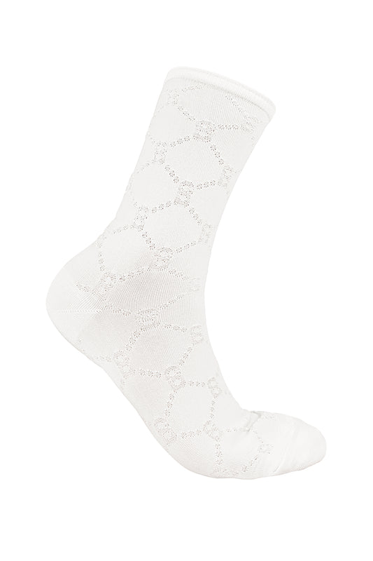 Lavish Socks - White