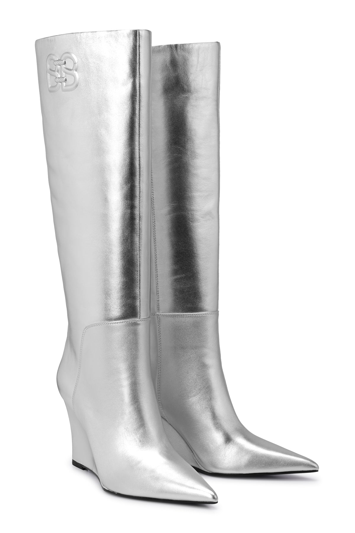 Lea Long Boots - Silver