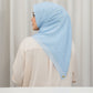 Leena Monogram Square - Powder Blue
