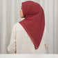 Leena Monogram Square - Red Dahlia