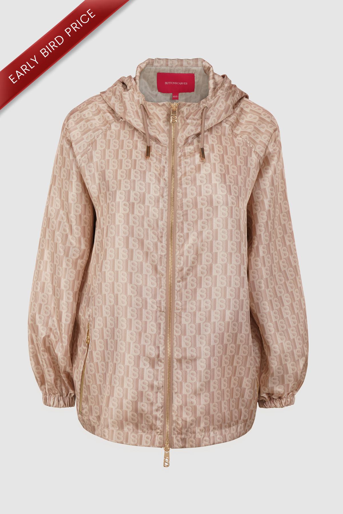 Leena Monogram Jacket - Mocha