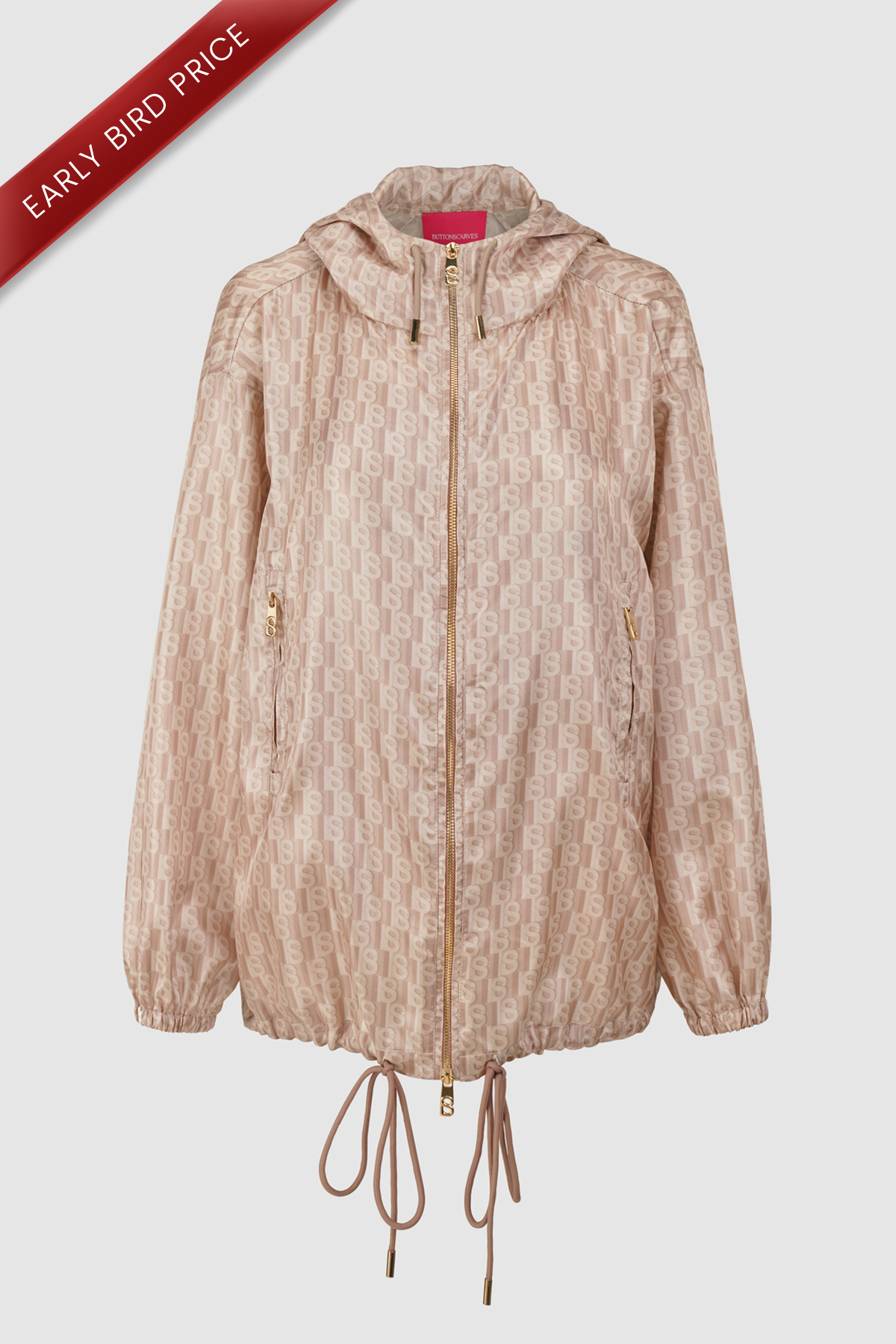 Leena Monogram Parka - Mocha