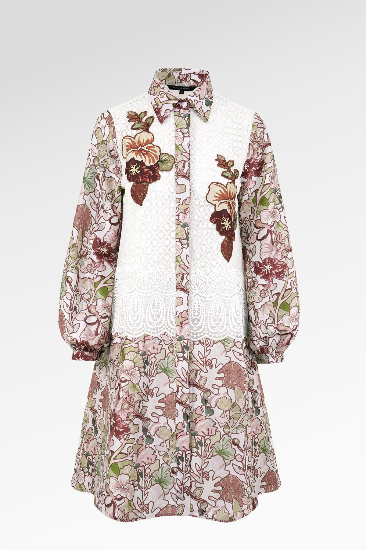 Liora Embroidery Tunic - White - S