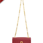 Luna Leather Wallet on Chain - Red