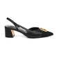 Luna Slingback Heels - Black