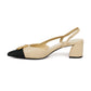 Luna Slingback Heels - Cream