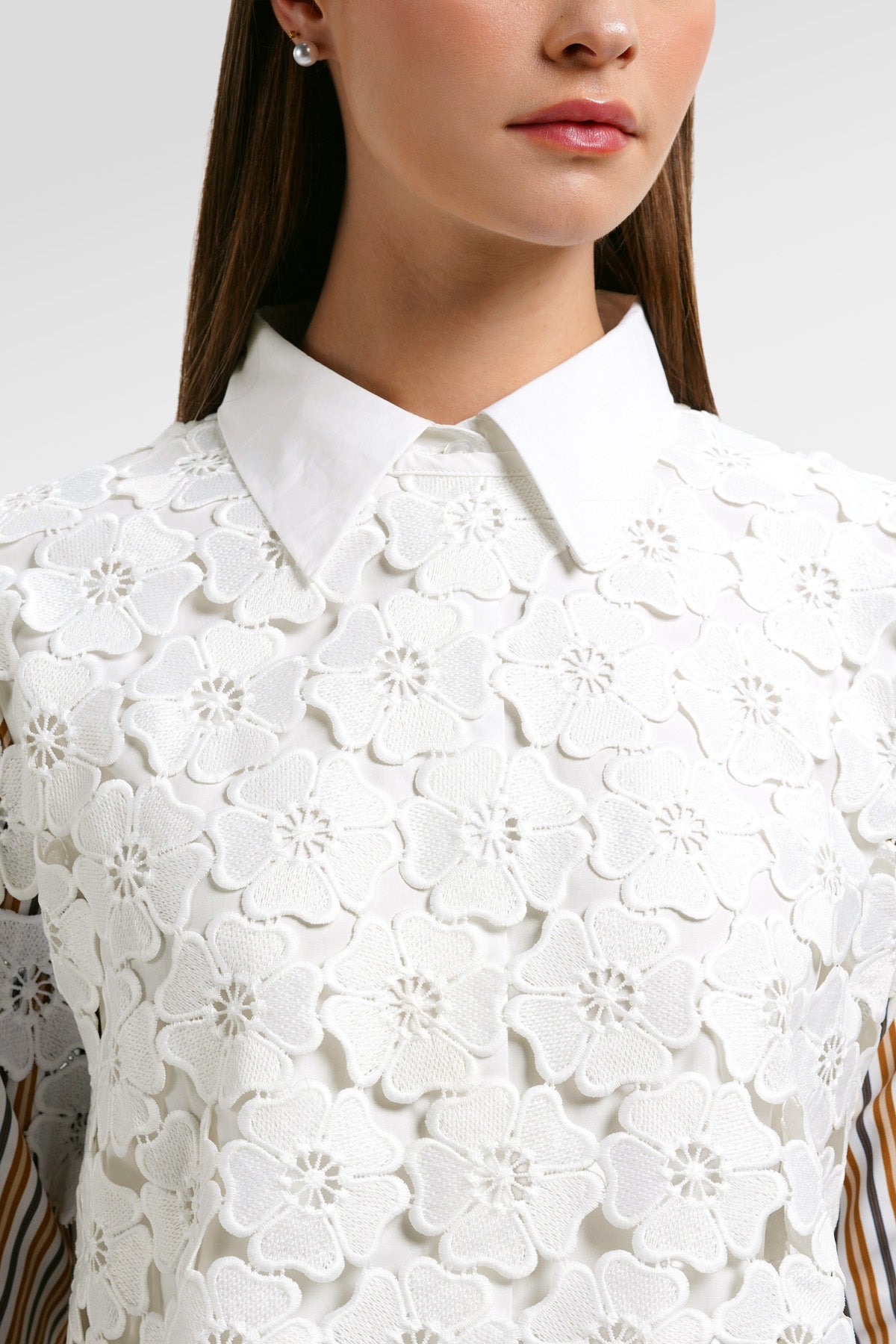 Lyvie Embroidery Shirt - Marigold
