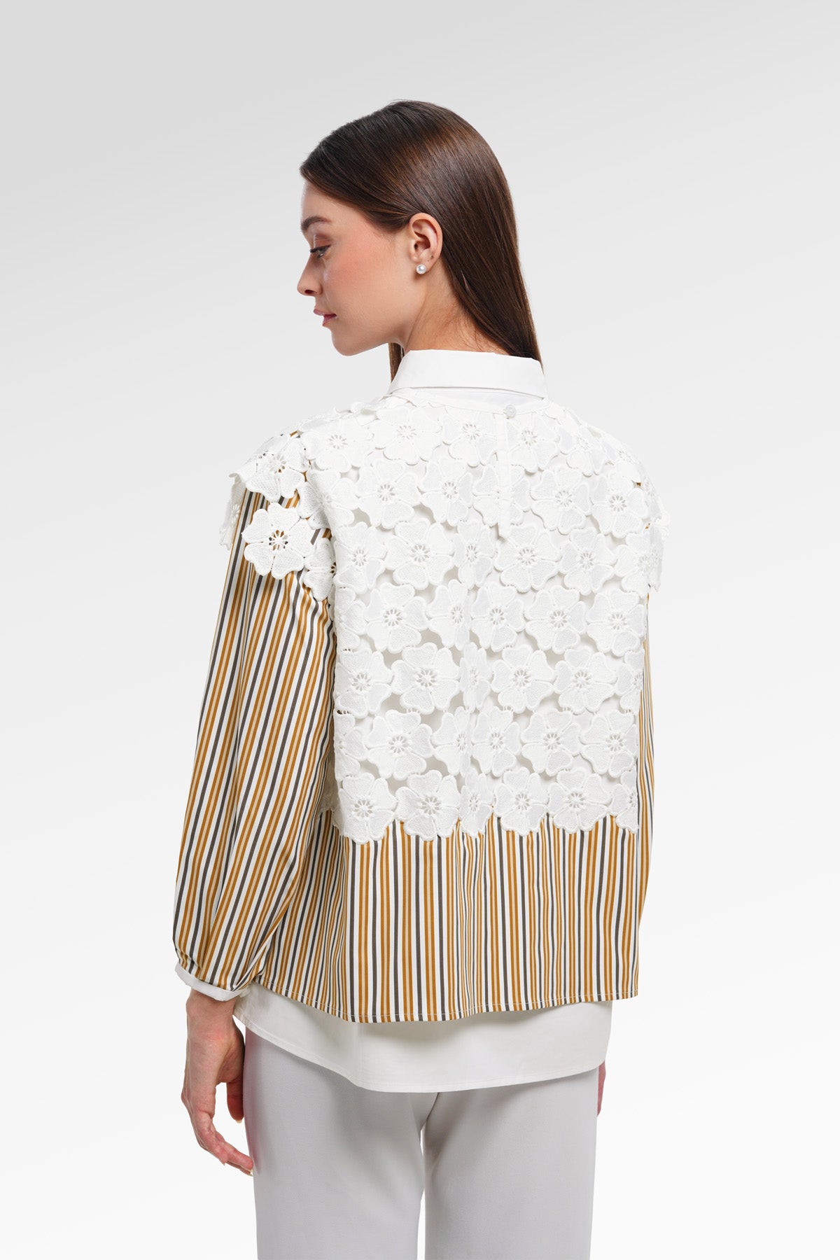 Lyvie Embroidery Shirt - Marigold