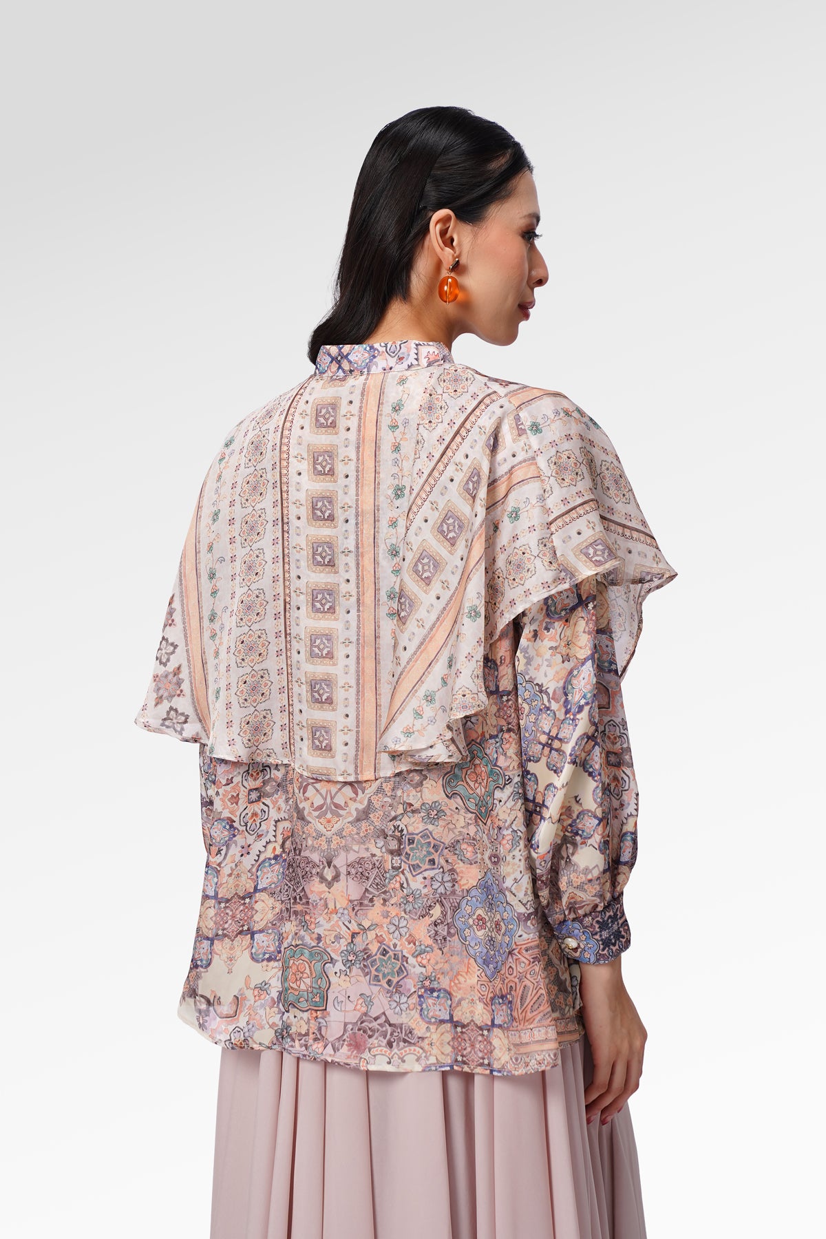 Marchesa Cape Shirt - Amber