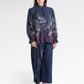 Metanoia Poet Sleeve Shirt - Blue Morpho