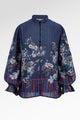 Metanoia Poet Sleeve Shirt - Blue Morpho