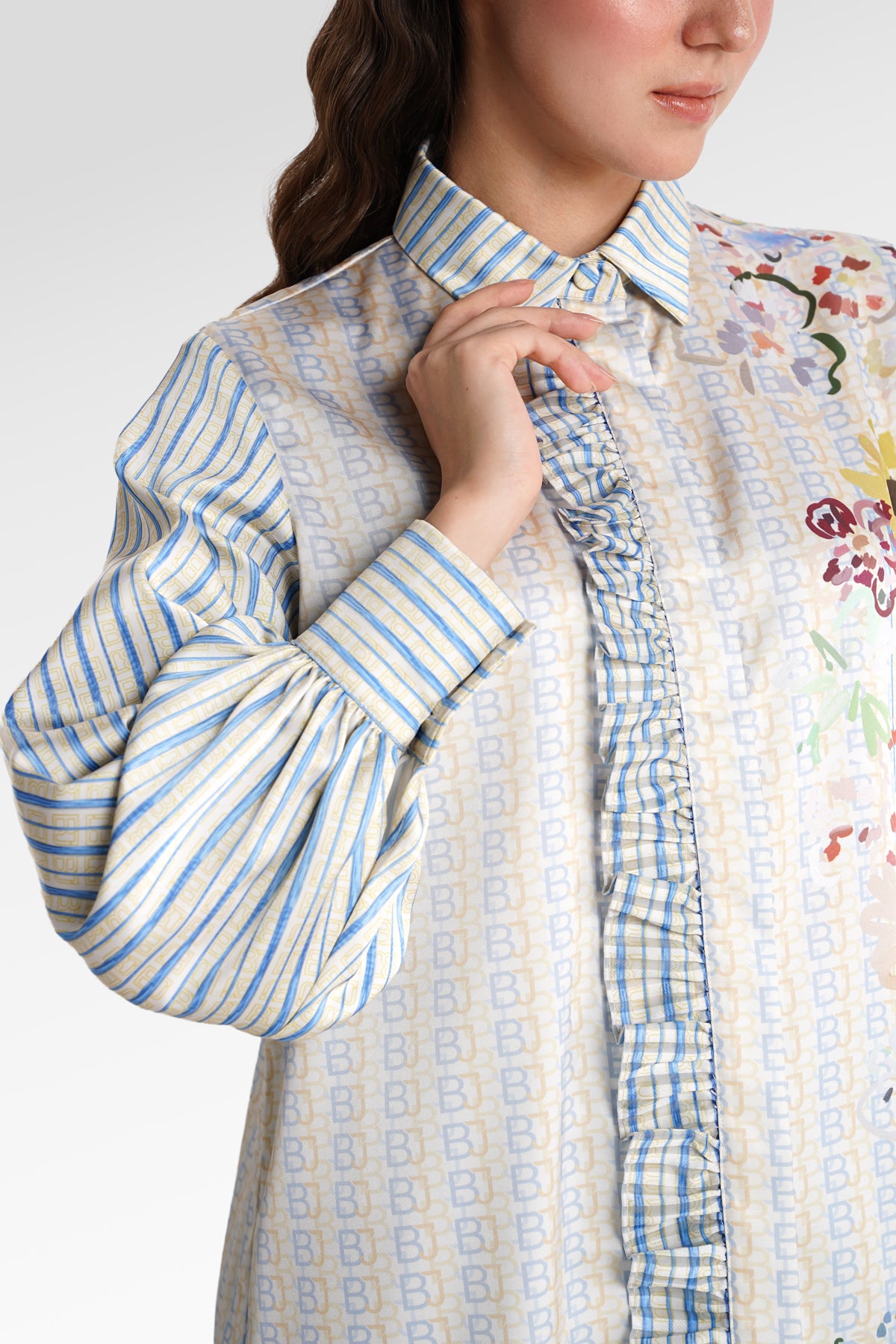 Metanoia Ruffle Shirt - Monarch