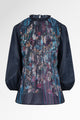 Metanoia Smock Blouse - Blue Morpho