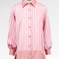 Mono Line Satin Shirt - Sorbet