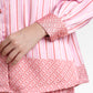 Mono Line Satin Shirt - Sorbet